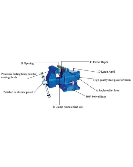 30D Series American Combination Bench Vise