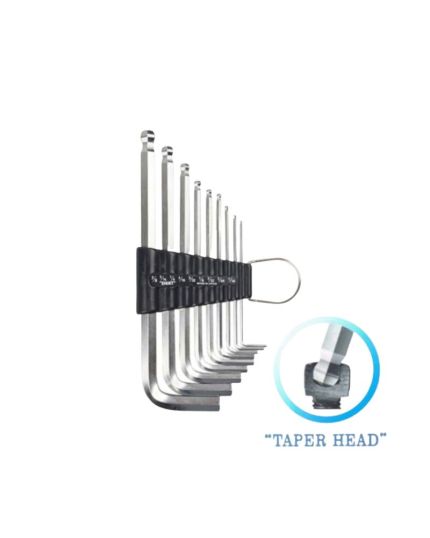 9pcs Taper Head Extra Long Hex Key Wrench Set
