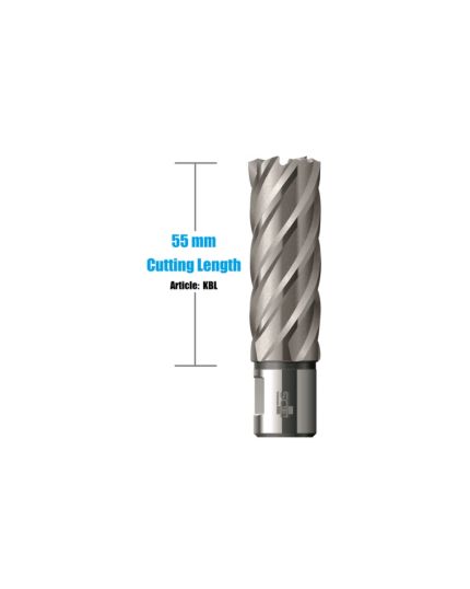 KBL, HSS-Standard Core drill long, 55mm depth