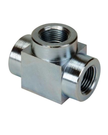 FZ1637, High Pressure Fitting, Tee, 700 bar Maximum Operating Pressure, Connection from 1/4" NPTF  to 1/4" NPTF