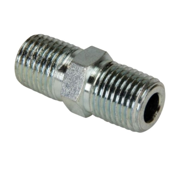 FZ1619, High Pressure Fitting, Hexagon Nipple, 700 bar Maximum Operating Pressure, Connection from 3/8" NPTF Male to 3/8" NPTF Male