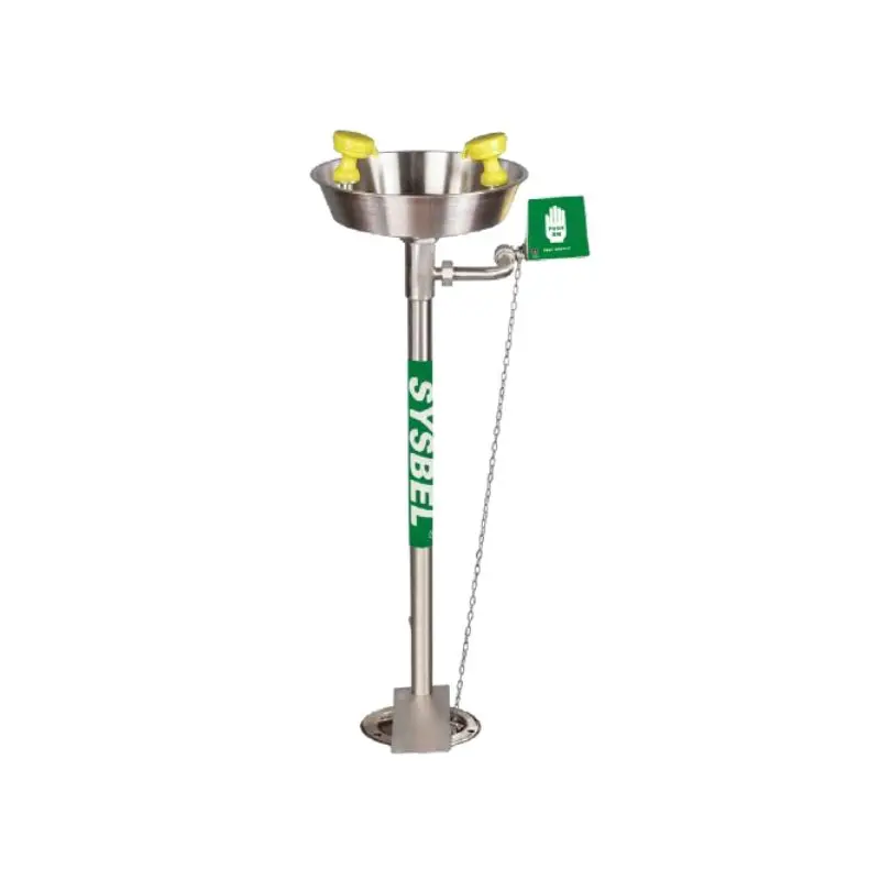 WG7033F, Pedestal
 Mounted Eye
 Face Wash, 304SS Bowl
304SS foot pedal