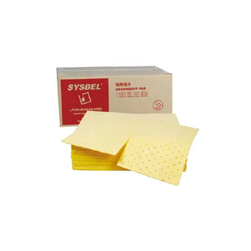 CP0001Y, Absorbent Pad, MBPP
Melt-blown Polypropylene, Yellow, Hazmat
Light, Perforated, 100 PcsBox, 16 Gal (60L)