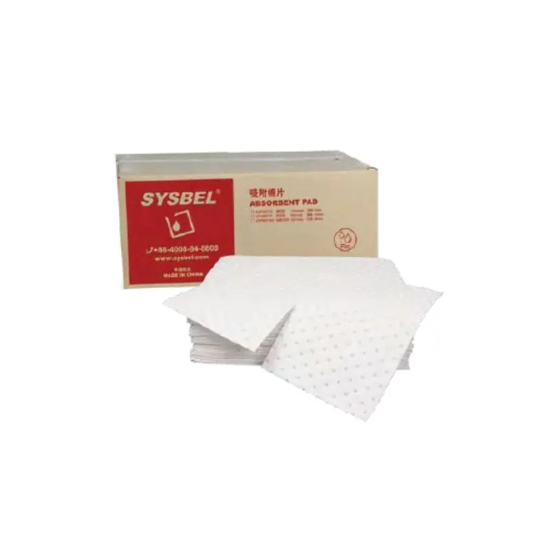 OP0001W, Absorbent Pad, MBPP
Melt-blown Polypropylene, White, Oil Only
Light, Perforated, 100 PcsBox, 16 Gal (60L)