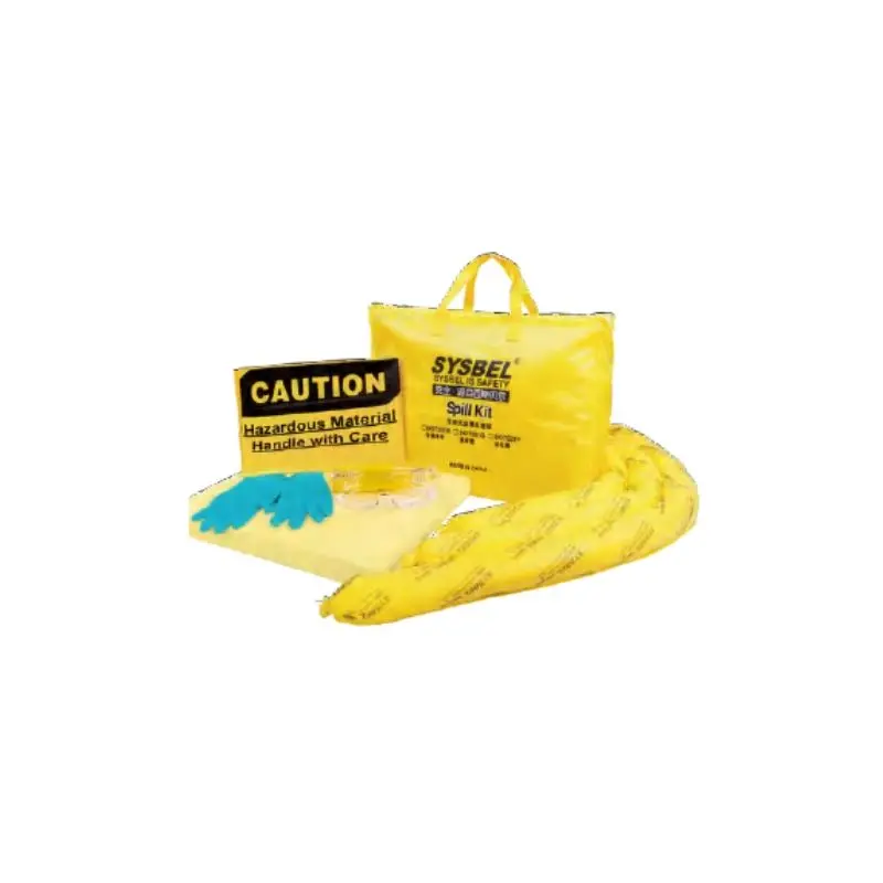 SKIT001Y, Portable Spill Kit, Yellow, Hazmat, 11.5Gal43.5L