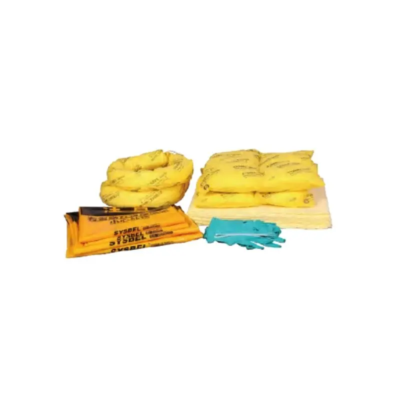 SKS001Y, Spill Kits Refills, Yellow, Hazmat, 10 Gal (38L)