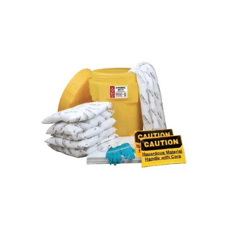 SYK202, Drum Overpack
 Spill Kit, White, Oil Only, 21.5 Gal (81L)