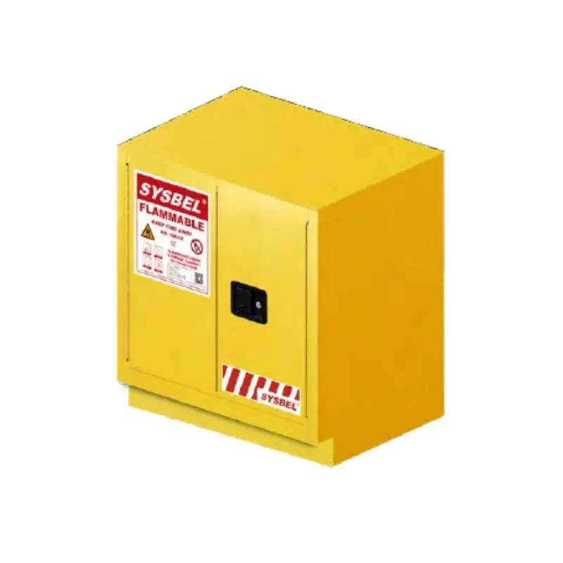 UNDERCOUNTER FLAMMABLE CABINET - VOLUME : 19GAL/ 72L - DOOR TYPE : DOUBLE DOOR/MANUAL - DIMENSION : H91 X W76 X D55CM -