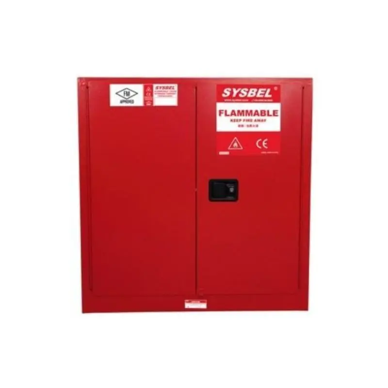 WA810300R^{FM}, Combustible
 Cabinet, 2 door,
manual, 1 Shelf, 30 Gal (114L)