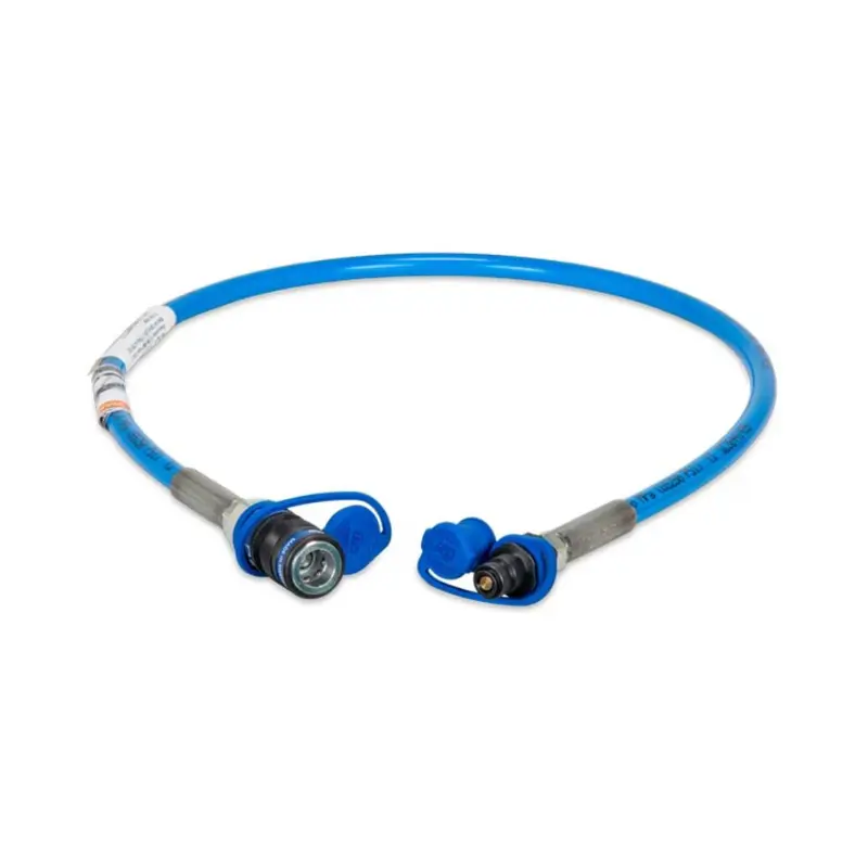 Hose, 1m, w/ Quick Disconnect Couplings & Dust Caps, 1500 bar