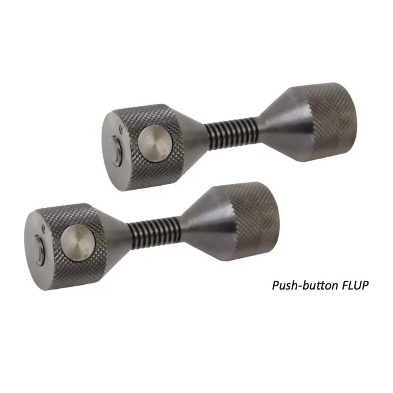 Push-button carbon steel FLUP (pair) 5/8 - 1.875" / 16 - 47 mm | Old Sumner: 781235