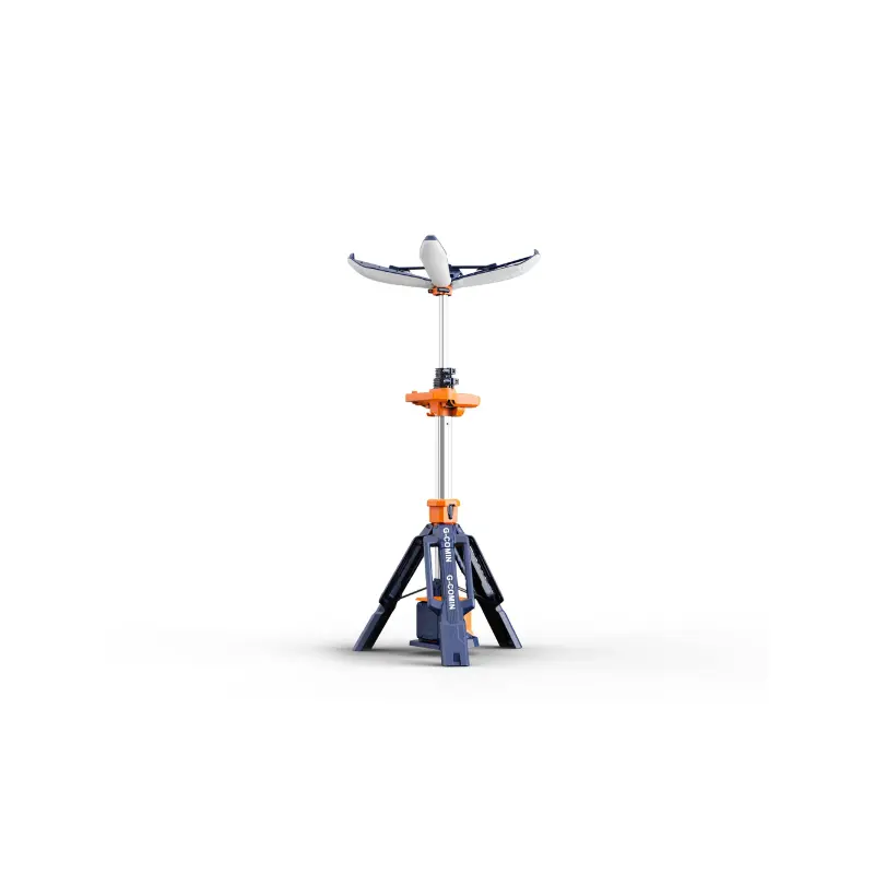PORTABLE RECHARGEABLE PETAL LIGHT TOWER, 1.3~2.5 MTR, IP66 12,000LM (AC), 6,000LM (BATTERY) 4~44 HOURS
