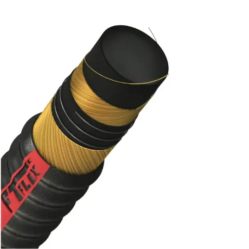 [01-RBSC-05-100FT] Corrugated Abrasive Suction Hose Black 4" 5 Bar 30m per roll
